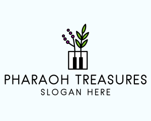 Botanical Piano Garden logo design