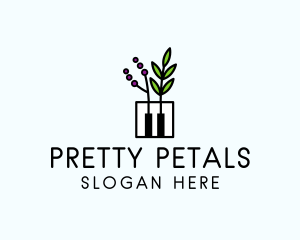 Botanical Piano Garden logo design