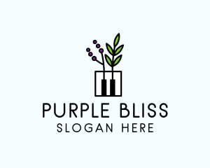 Botanical Piano Garden logo design