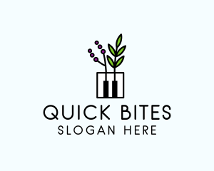 Botanical Piano Garden logo design