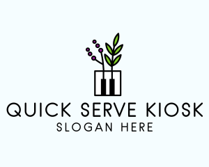 Botanical Piano Garden logo design