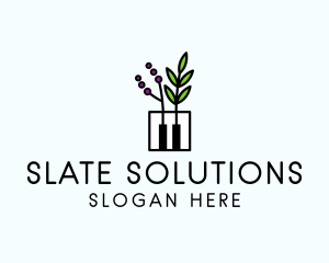 Botanical Piano Garden logo design