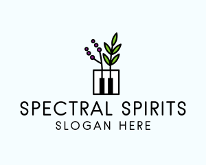 Botanical Piano Garden logo design