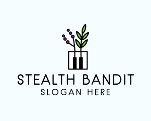 Botanical Piano Garden logo design