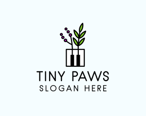 Botanical Piano Garden logo design