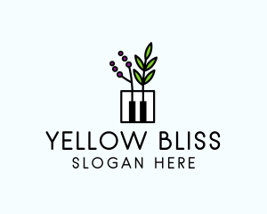 Botanical Piano Garden logo design