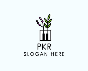 Botanical Piano Garden logo design