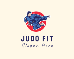 Judo - Japanese Jujutsu Martial Arts logo design