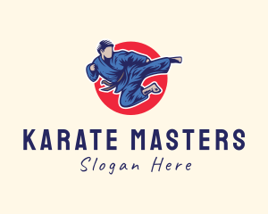 Karate - Japanese Jujutsu Martial Arts logo design