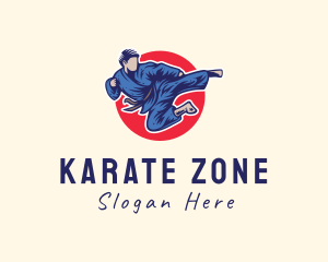 Karate - Japanese Jujutsu Martial Arts logo design