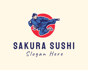 Japanese Jujutsu Martial Arts logo design