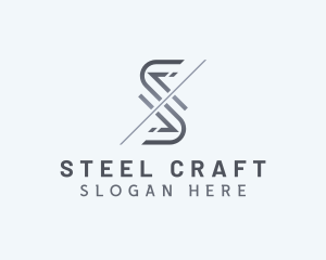Steel - Steel Fabrication Metalworks Letter S logo design
