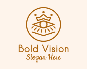 Crown Tarot Eye logo design