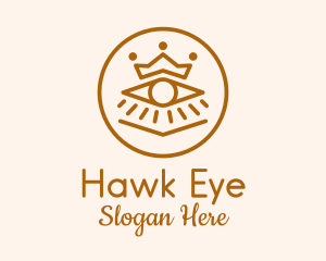 Crown Tarot Eye logo design