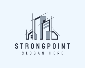 Blueprint - Architecture Home Building logo design