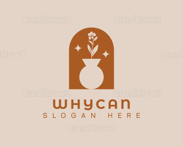 Bohemian Flower Pot Logo