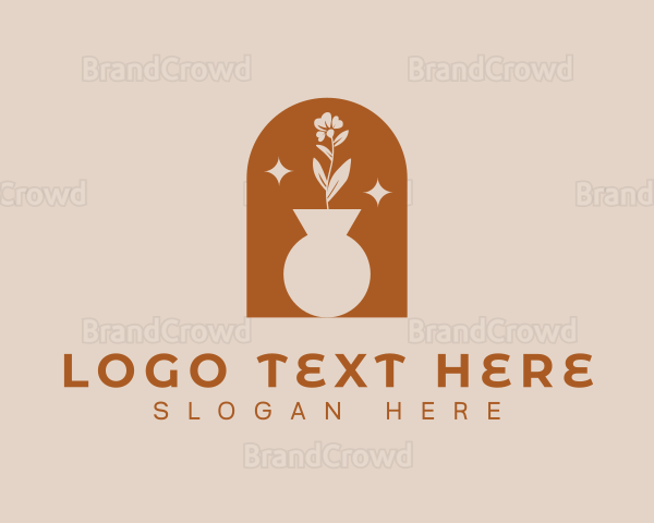 Bohemian Flower Pot Logo