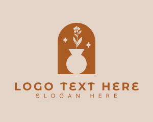 Bohemian Flower Pot Logo