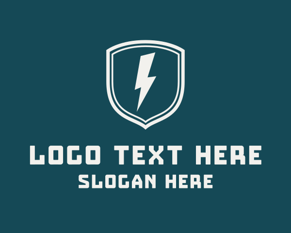 Voltage - Electric Shield Energy logo design