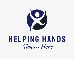 Volunteering - Humanitarian Charity Foundation logo design