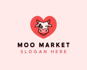 Cow Farm Livestock logo design