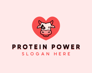 Protein - Cow Farm Livestock logo design