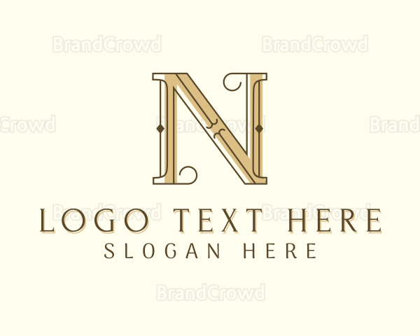 Styling Salon Letter N Logo