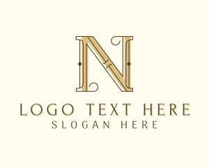 Event Planner - Styling Salon Letter N logo design