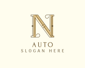 Lettermark - Styling Salon Letter N logo design