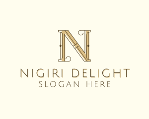 Styling Salon Letter N logo design