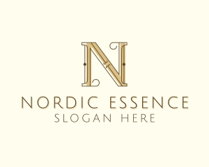 Styling Salon Letter N logo design