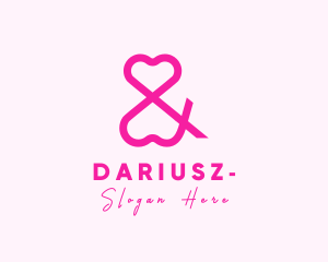 Heart - Heart Dating Ampersand logo design