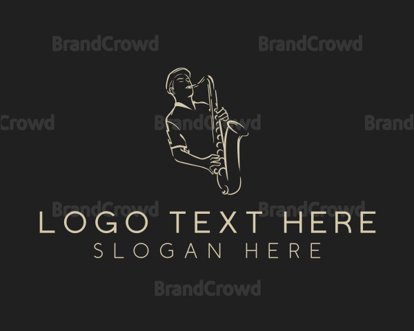 Saxophone Instrument Musician Logo