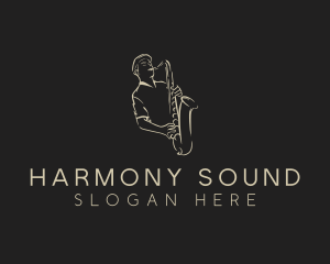 Musician - Saxophone Instrument Musician logo design