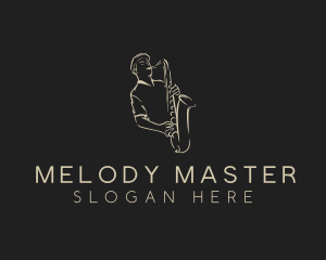 Musician - Saxophone Instrument Musician logo design