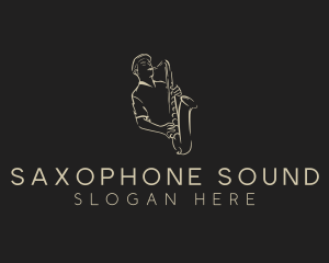 Saxophone - Saxophone Instrument Musician logo design