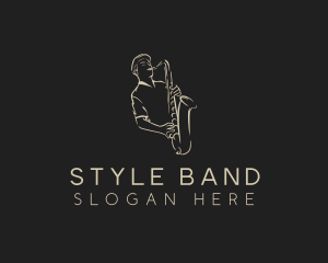 Saxophone Instrument Musician logo design