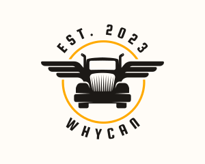 Truck Wings Transport Logo