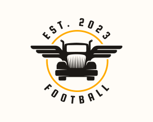 Moving - Truck Wings Transport logo design