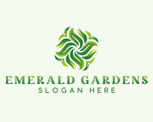 Sustainable Garden Leaves logo design