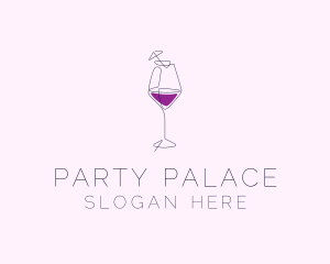 Wine Cocktail Bar logo design