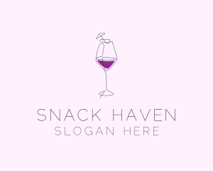 Wine Cocktail Bar logo design