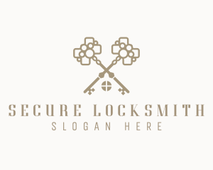 Locksmith - House Key Realtor Home logo design