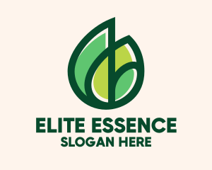 Natural - Organic Green Leaves logo design