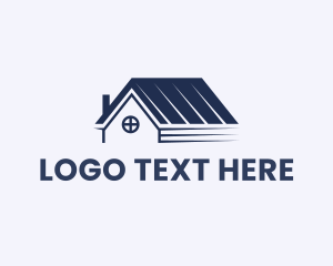 Cabin - Residential House Roof logo design