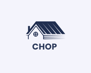 Cabin - Residential House Roof logo design