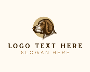 Pet Retriever Portrait logo design