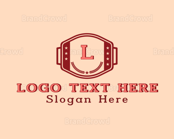 Retro Hipster Buckle Logo