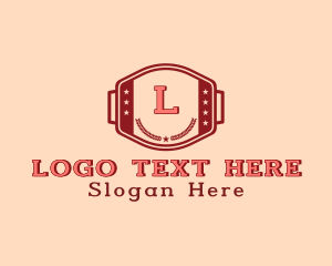 Western - Retro Hipster Buckle logo design