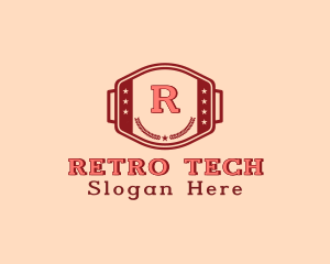  Retro Hipster Buckle logo design